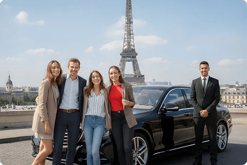 Family at Disneyland Paris